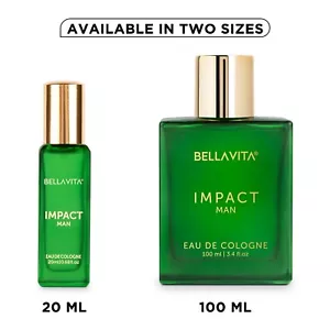 Bella Vita Luxury IMPACT MAN EDC Perfume with Mandarin Orange, Patchouli, Cedar - Picture 1 of 20
