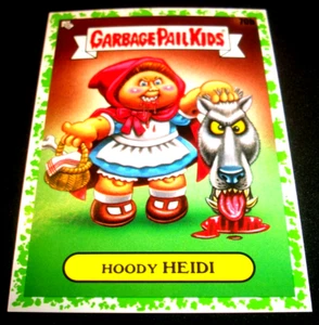 Cubo de basura 2022 Topps para niños Book Worms "HOODY HEIDI" #70b Green Border - Imagen 1 de 1