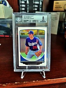 COREY SEAGER 2013 BOWMAN DRAFT TOP PROSPECTS (BGS GRADED 8) L.A. DODGERS - Picture 1 of 2
