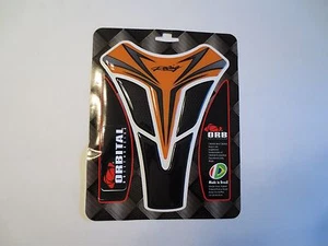 ORBITAL TANK PROTECTOR PAD - UNIVERSAL - RACING ORANGE/BLACK - 5.6" x 7.2" - Picture 1 of 1