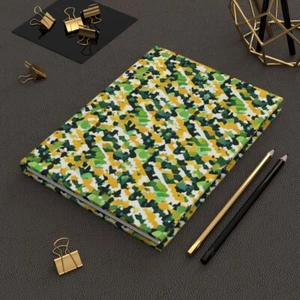 Hardcover Journal Matte_5.75"x8"_150 Pages_Lined_Military Camouflage_YG - Picture 1 of 6