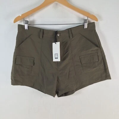 NEW Insight mens board shorts size L tech cargo khaki green swim trunks  113524 - image 1 of 4