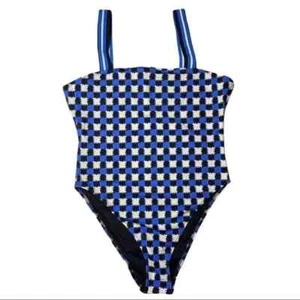 Solid & Striped Checkered One Piece Swimsuit Measures To Small NWOT - Picture 1 of 2