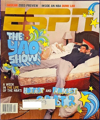 YAO MING HOUSTON ROCKETS "THE YAO SHOW" ESPN 杂志 2003 年 2 月 17 日 — 第 1/2 张图片