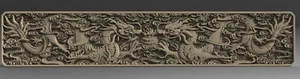 Modelo 3D STL DRAGONES ASIÁTICOS para enrutador CNC impresora 3D talla Aspire Artcam - Imagen 1 de 1