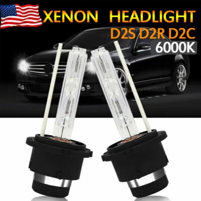 Set of 2 6000K D2S D2R D2C HID Xenon Bulbs Factory Headlight Kit HID Replacement - Image 1 of 4