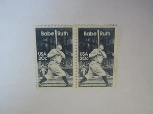Babe Ruth 20 Cent Stamp Lot of 2 Stamps (B67)  - Picture 1 of 2