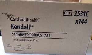 Cardinal 2531C Kendall Standard Porous Tape 1” x 10yd (CASE / 144 Rolls) - Picture 1 of 2