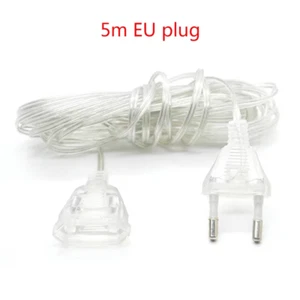 EU / US Plug 3 / 5M Extender Wire for LED String Light Christmas Holiday Wedding - Picture 1 of 11