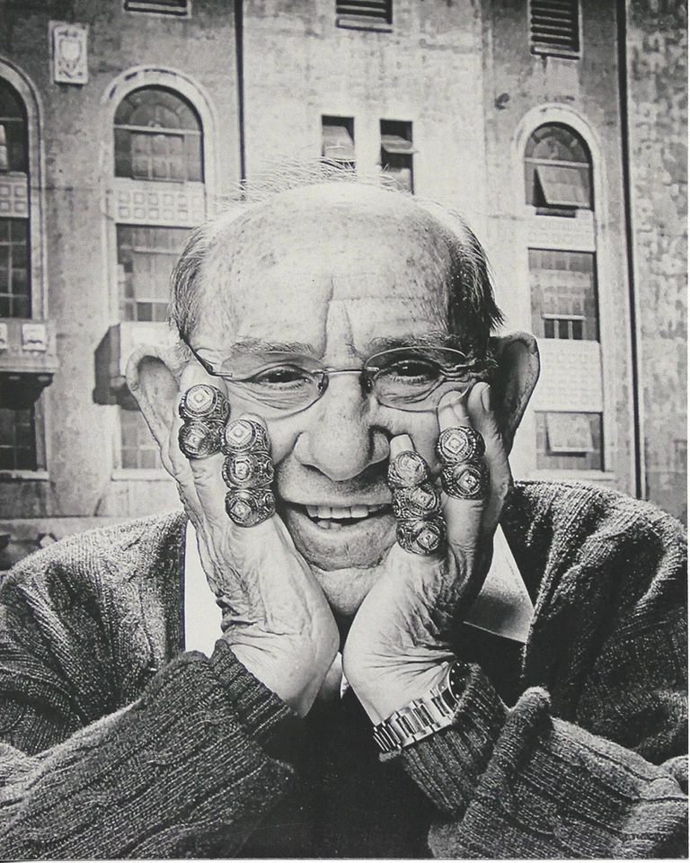 YOGI BERRA 8X10 PHOTO NEW YORK YANKEES NY BASEBALL PICTURE 10 W/S RINGS MLB - Image 1 of 1