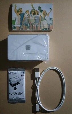 Lifeprint LP001 2x3 Portable Photo & Video Printer And Paper No Box - Image 1 of 3