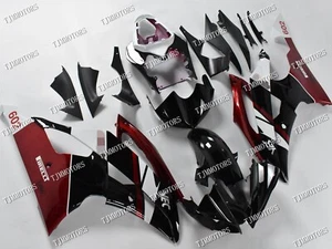 Fit for 08-16 YZF R6 Candy Red Black ABS Injection Bodywork Fairing Kit Panels - Picture 1 of 9