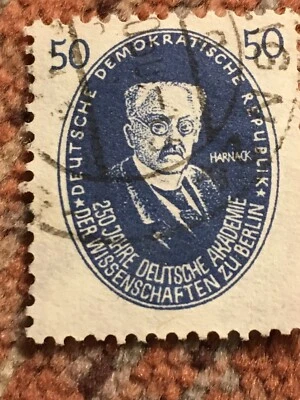 Adolf Von Harnack Sc#67 Mi#270 RDA 1950 F/VF USADO NH Foto 1 de 2