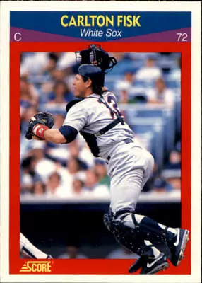 1990 Score 100 Superstars #70 Carlton Fisk - NM-MT - Image 1 of 2
