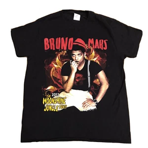 BRUNO MARS The MOONSHINE JUNGLE Tour 2013 T-Shirt Preowned Image Front & Back - Bild 1 von 9