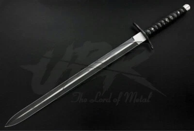 UBR PERSONALIZADO HECHO A MANO D2 HERRAMIENTA ACERO ESPADA VIKINGA CON FUNDA DE CUERO Foto 1 de 2