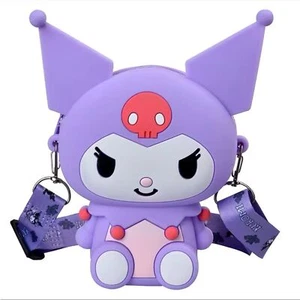 Bolso Sanrio Kawaii Kawaii Kuromi Silicona Bolso de Hombro Monedero Bolso Bandolera - Imagen 1 de 5