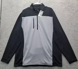 Ahead Jacket Mens XL Black Mock Neck Quarter Zipper Golf Performance Stretch - Picture 1 of 10