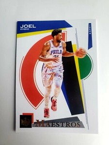 2020-21 Panini Court Kings Basketball, Joel Embiid, Maestros GOLD FOIL 76ers #27