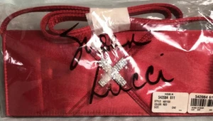 Susan Lucci clutch Handbag Purse Red NEW Removable strap - Picture 1 of 11
