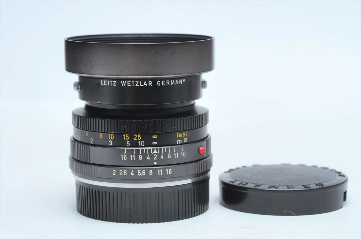 Leica ズミクロンR50mm F2 フード組込（R-only）※元箱付き Leica