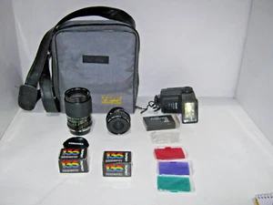 MIRANDA / PENTAX LENSES / FLASH + CASE AND BITS - Picture 1 of 24