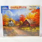 White Mountain Puzzle "Country Blessing" #1203 1000 Pc Larger Pieces Usa Nib