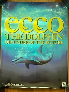 Ecco the Dolphin Sega Dreamcast Promo Event Poster ~ Vintage 2000 ~ 27"x22" - Picture 1 of 5