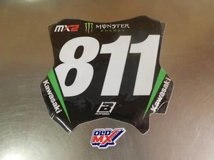 Autocollant plaque avant neuf Kawasaki 250 KXF 2017-2019 - Imagen 1 de 2