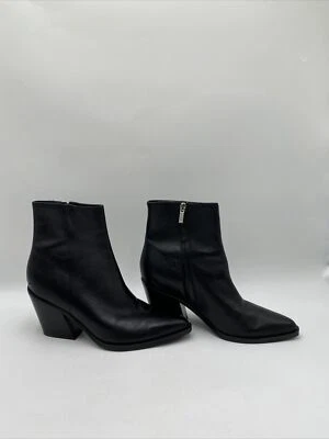 Women’s Marc Fisher Fabina 80mm Leather Boots Black Size 7.5 - Image 1 of 4