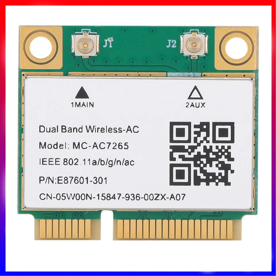 Dual Band 2.4G 5GHz Netzwerkkarte WIFI Mini PCI-E Wireless WLAN Karte Modul NEU - Bild 1 von 4