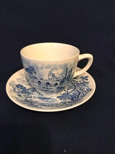 Wedgwood COUNTRYSIDE BLUE Cup & Saucer 783275 - Picture 1 of 6