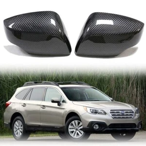 Carbon Fiber Wing Rear View Mirror Cover Gaps Replace Trim For Subaru Outback - Bild 1 von 18