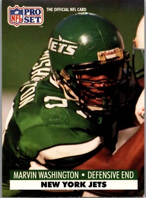 1991 NFL Pro Set - #612 Marvin Washington - Image 1 of 2