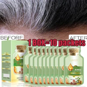 Natural Plant Hair Dye"New Botanical Bubble Hair Dye 20ml x10 packs -Shampoo: US - Picture 1 of 14