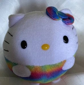 PLUSH TY BEANIE BABY BALLZ HELLO KITTY ARCOBALENO PELUCHE GIOCATTOLO - Foto 1 di 7