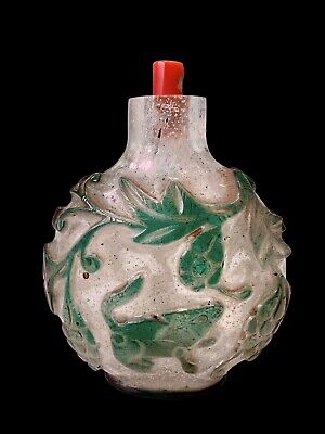 A Genuine Antique Chinese Peking Glass Snuff Bottle. 19th C Superb • 307.76£