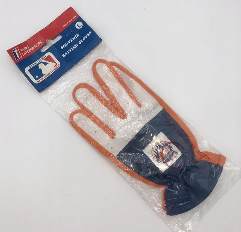 Brand New New York Mets Vintage Youth Souvenir Batting Glove Left Hand Sz Large Cover