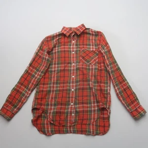 Denim & Supply Ralph Lauren Womens RL Boyfriend Button Up Shirt Small Plaid Top - Picture 1 of 8