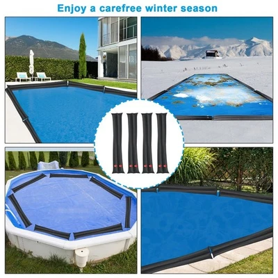 Heavy Duty Winter Water Bags Double Row for Pool Covers Hose Stability - Image 1 of 3