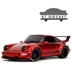 JADA PINK SLIPS PORSCHE RWB BODY KIT 1/18 DIECAST MODEL CAR RED METALLIC 35726 - Picture 1 of 6