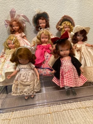 Nancy Ann Storybook Collection Lot of Bisque JT Frozen Leg Assortment of Dolls - Image 1 of 4