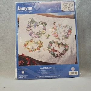 Janlynn Stamped Cross Stitch Kit "A Wreath For All Seasons" Complete 34x43"  - Picture 1 of 5