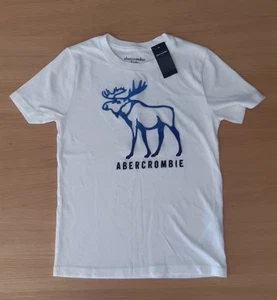 Abercrombie Kids Cream Moose Tshirt - Age 9 - 10 - NEW - Picture 1 of 1