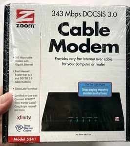Zoom Cable Modem 343 Mbps DOCSIS 3.0 (SHR) - Picture 1 of 6