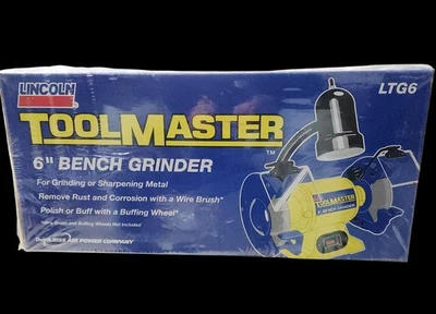 Lincoln Toolmaster LTG6 6" Inch Bench Grinder Corded Electric NEW - Image 1 of 4