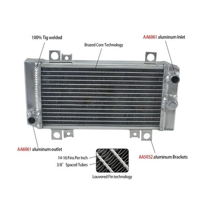 Radiador de aluminio 3 filas para Kawasaki Ninja 250R EX250J EX 250 2008-2012 2009 2010 Foto 1 de 4