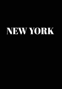 New York: Hardcover Black Decorative Book for Decorating Shelves, Coffee Tab... - Picture 1 of 1