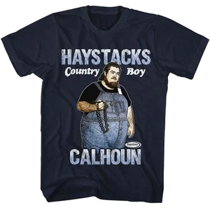 Powertown Haystacks Calhoun Navy Icons Shirt - Picture 1 of 3