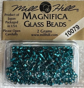 Mill Hill Magnifica Glass Beads 10079 Brilliant Teal - Picture 1 of 2